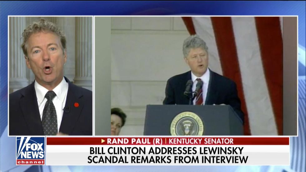 Rand Paul ROASTS Bill Clinton for playing 'victim' 20 years after Monica Lewinsky scandal