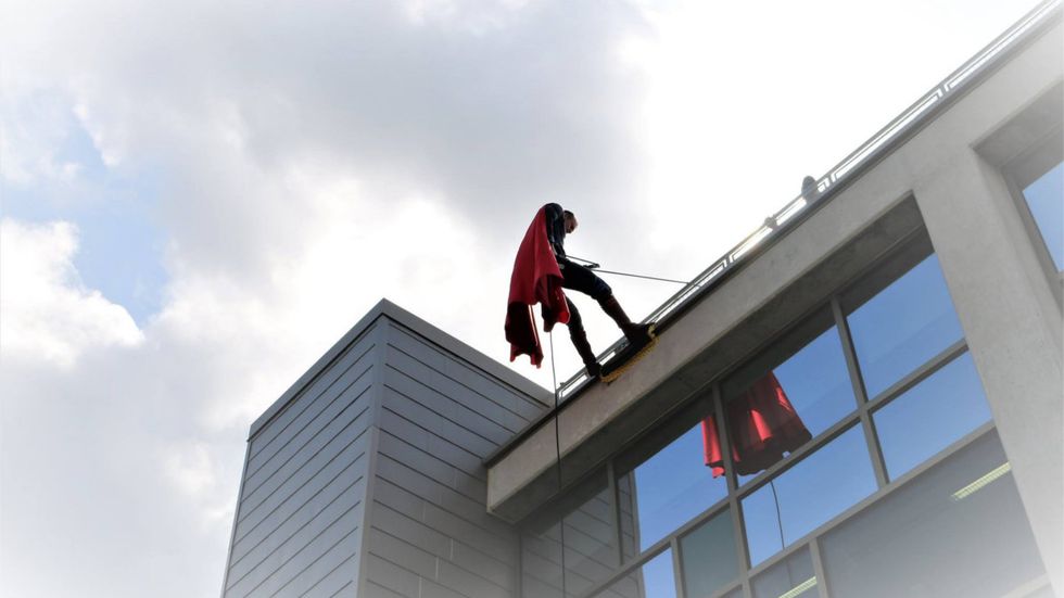 Real-life police heroes play superhero for sick kids at children’s hospital