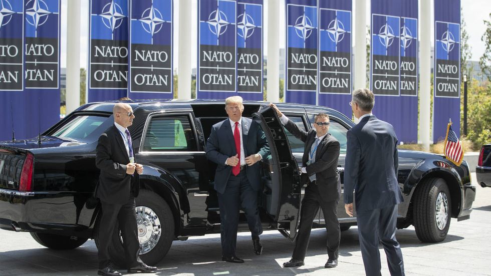 Defiant Trump unloads on Merkel for coziness with Putin, NATO obligations