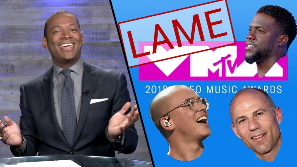 WATCH: Get a new act! Kevin Hart & others perform tired anti-Trump tricks at lame VMAs | White House Brief