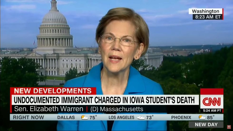Elizabeth Warren's reaction to Mollie Tibbetts' murder might just get Trump re-elected