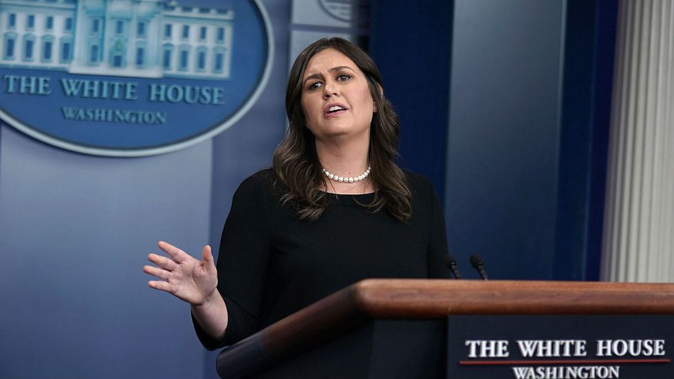 Sarah Sanders body-slams media speculation about the identity of the NYT's 'anonymous coward'
