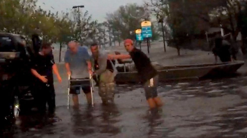 Watch: Cajun Navy volunteers lead Hurricane Florence rescue efforts