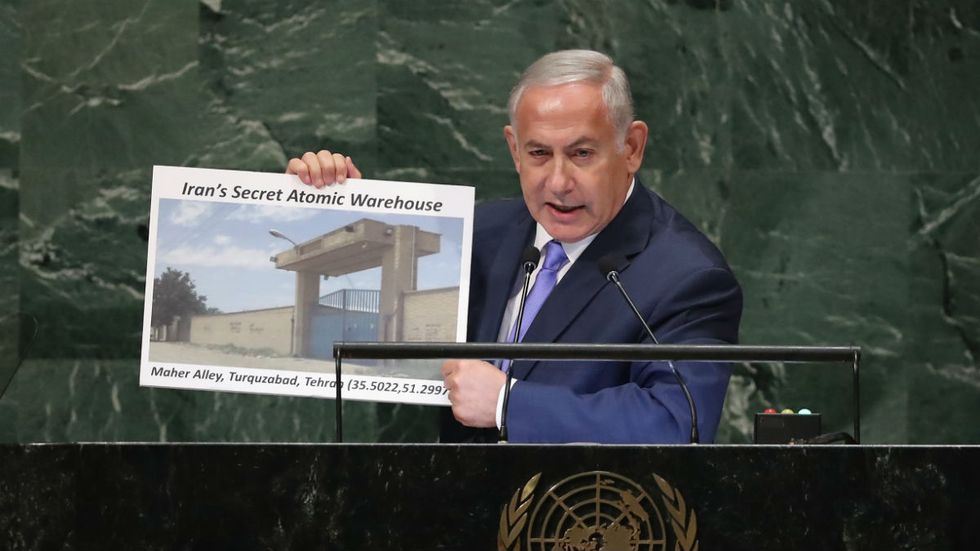 Israeli PM Netanyahu unveils secret Tehran nuke site