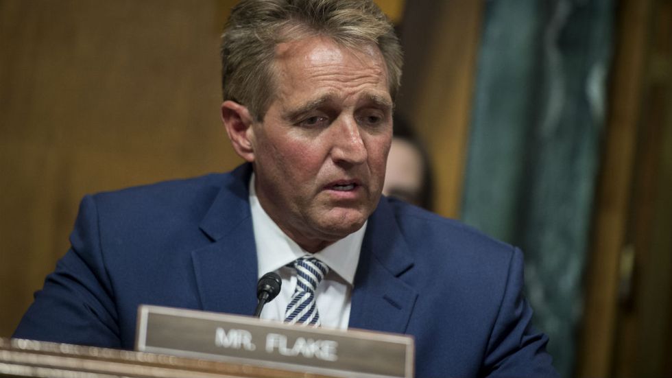 Trump and one GOP senator call for 'nuclear option' to pass wall funding. But Jeff Flake and others will stop it