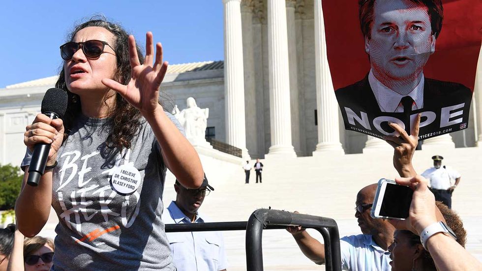 Trump was RIGHT: Anti-Kavanaugh protester IS paid by Soros-funded group. Saying so is NOT anti-Semitic