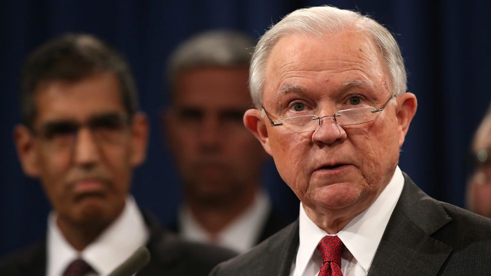 Meanwhile, Jeff Sessions is quietly tackling Hezbollah and MS-13 in our backyard