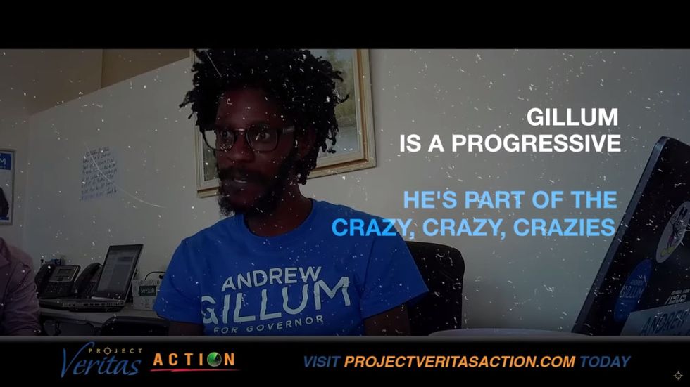 Caught on video: Gillum staffer makes racist statements and admits campaign is lying to voters