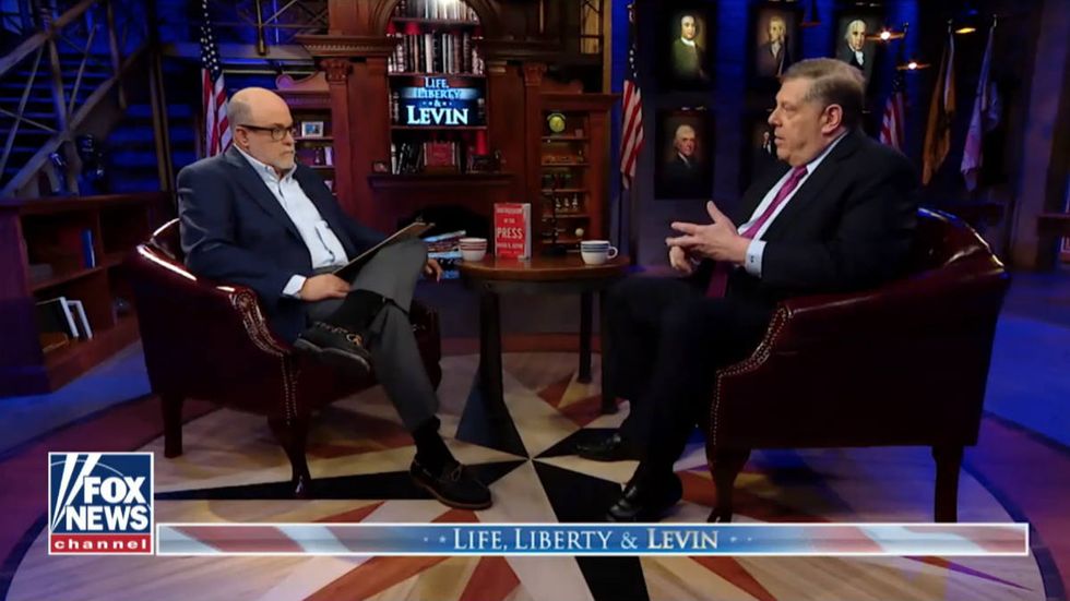 The Russia hoax is 'the biggest lie that I've ever seen perpetrated on the American public,' former Clinton pollster tells Levin
