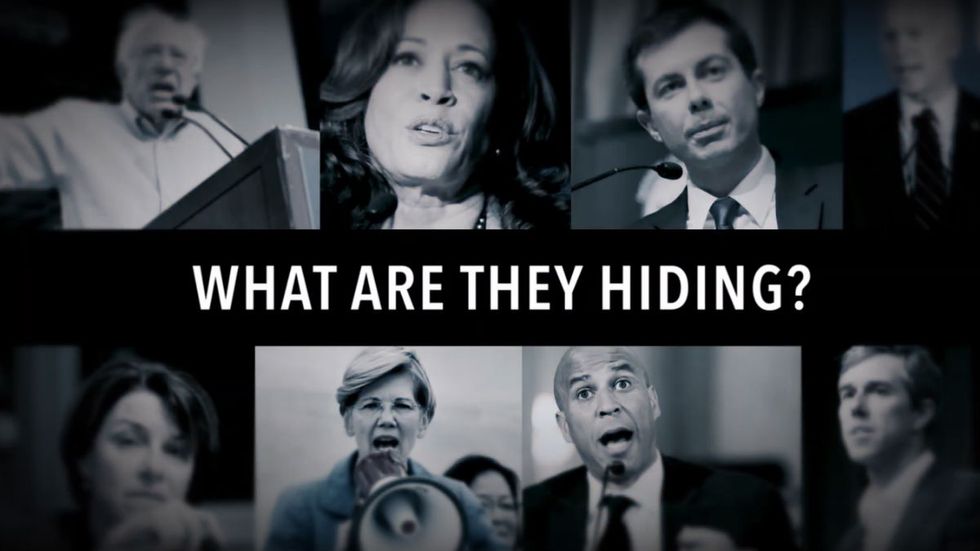 Will 2020 Democratic candidates reveal their 'list of secret court picks?' ad asks