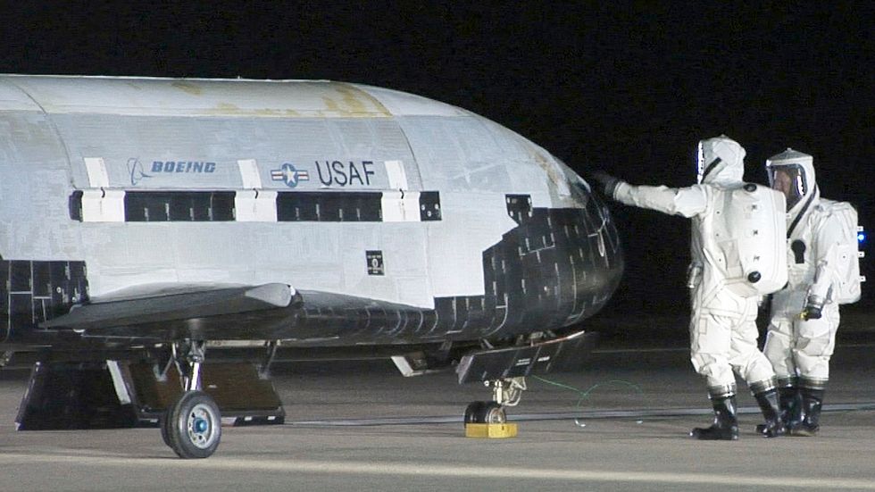 The Air Force set a new record when its secret space plane flew for more than two years straight