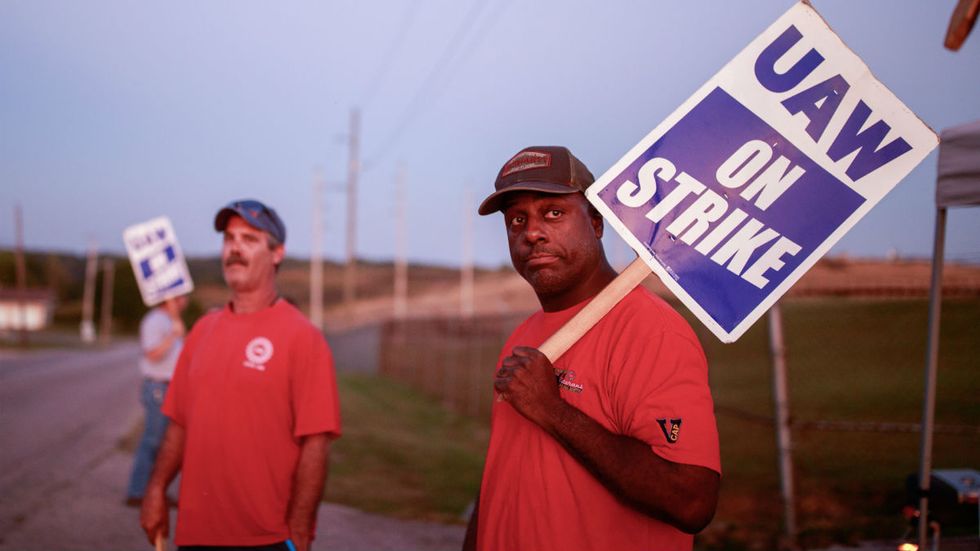 Striking GM workers caught between CORRUPT union leadership and risky CEO plans