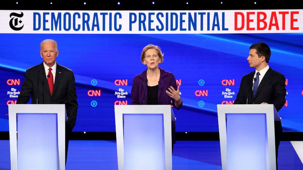 Top Dems are reportedly getting worried about their primary field and looking for a pinch-hitting candidate