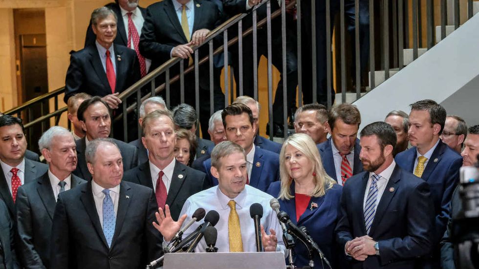 House Republicans storm secret impeachment hearing; Schiff reportedly gets up and leaves with the witness