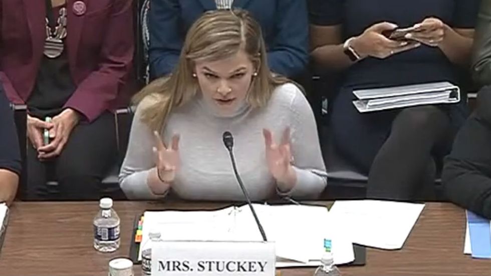Allie Stuckey gives Debbie Wasserman Schultz a pro-life reality check at House abortion hearing
