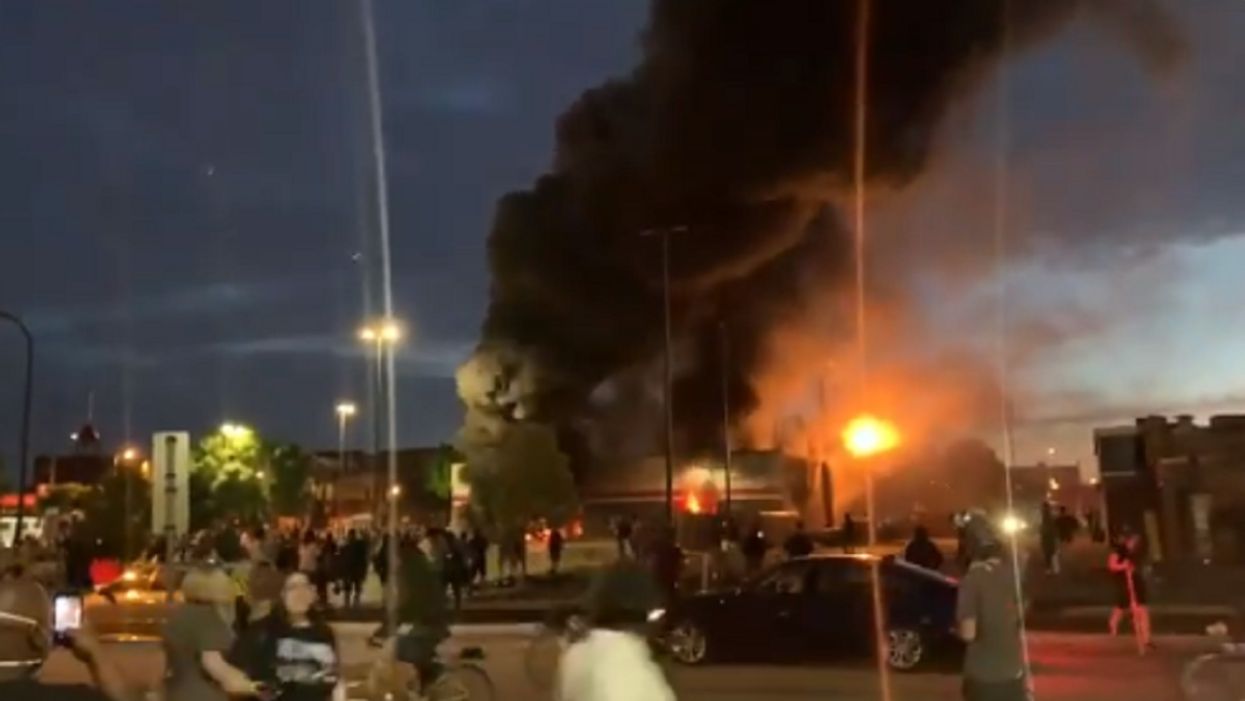 Police in Minneapolis withdraw from locations in the city as looters take over during protest
