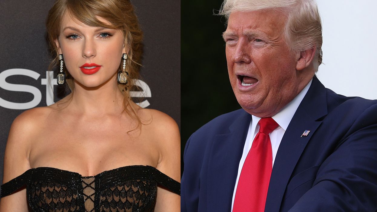 Taylor Swift accuses Trump of 'stoking the fires of white supremacy'