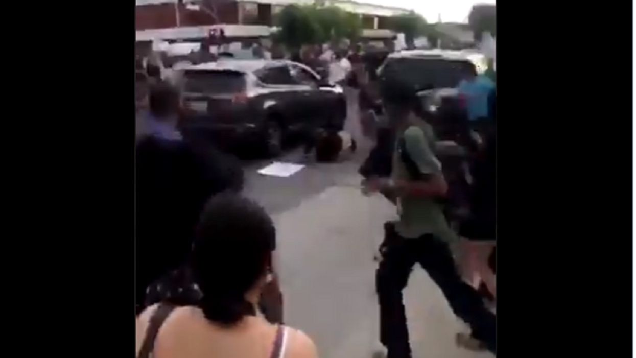 Terrifying footage shows car plowing through protest crowds in Bakersfield, California