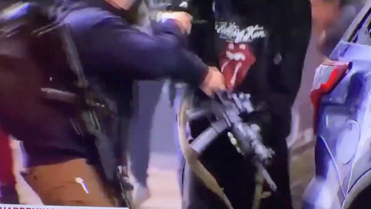 Protester breaches police car to steal AR-15 — undercover security guard responds perfectly