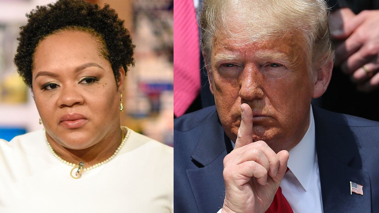 President Trump shushes reporter trying to interrupt him with question about minority unemployment
