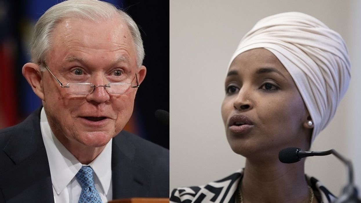 Jeff Sessions shuts down Ilhan Omar in Twitter spat, then asks: 'How's your brother, by the way?'