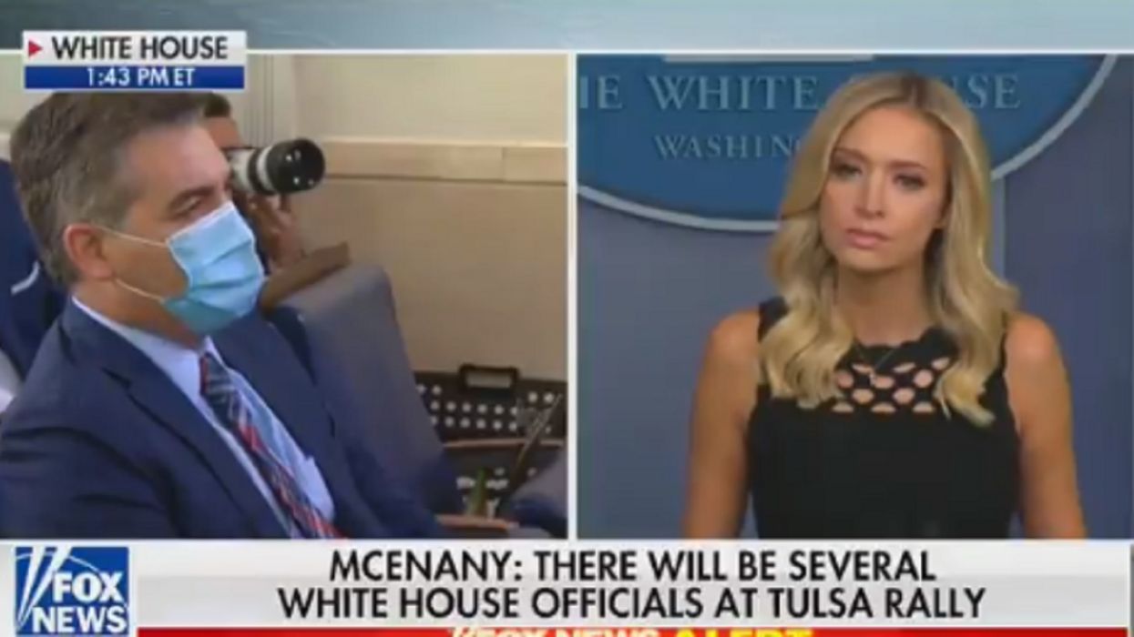 McEnany throws CNN's record back at Jim Acosta after he accuses Trump of 'exploiting children'