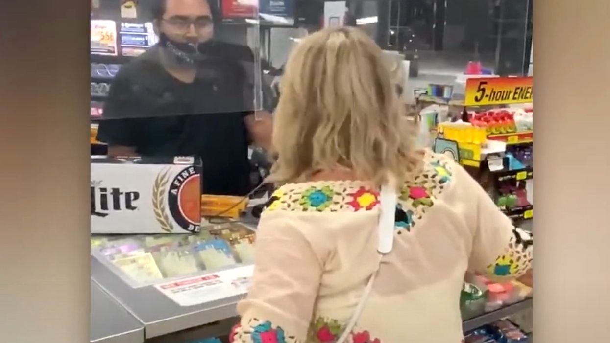 Viral video shows Texas woman spitting on store counter after being told she has to wear a mask to buy beer