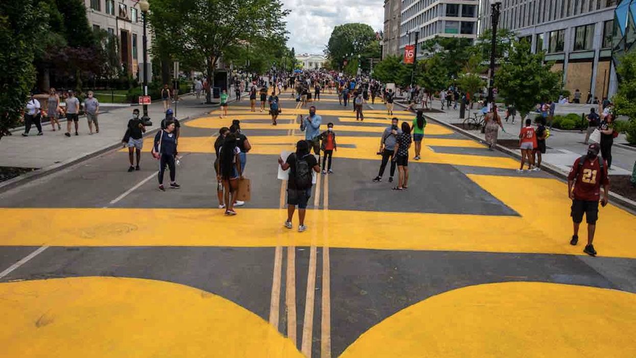 Judicial Watch files civil rights lawsuit against left-wing DC mayor to let group paint 'No One Is Above the Law!' on street
