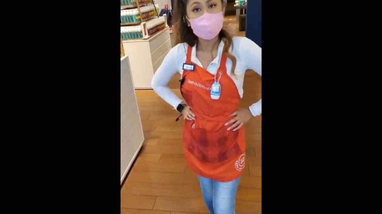 Store manager yells 'f*** Donald Trump' at man with pro-Trump face mask. Manager now out of a job.