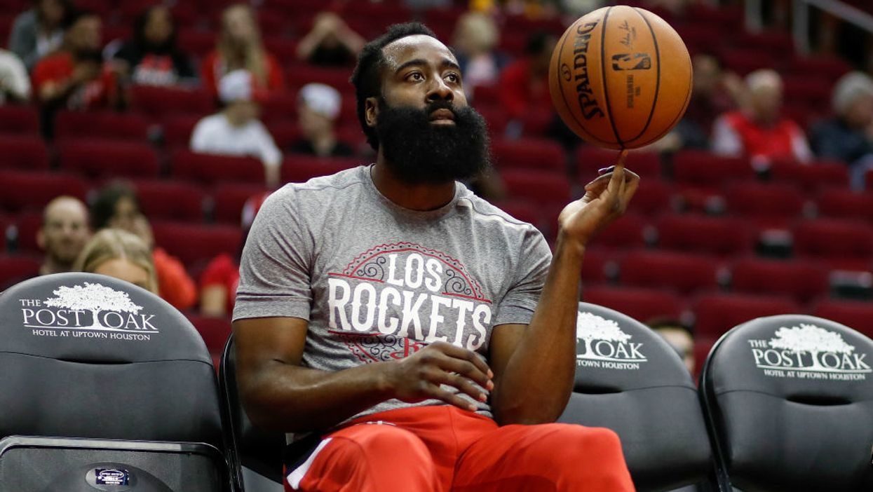 NBA star James Harden gets torched by woke leftists online after wearing a 'Thin Blue Line' mask