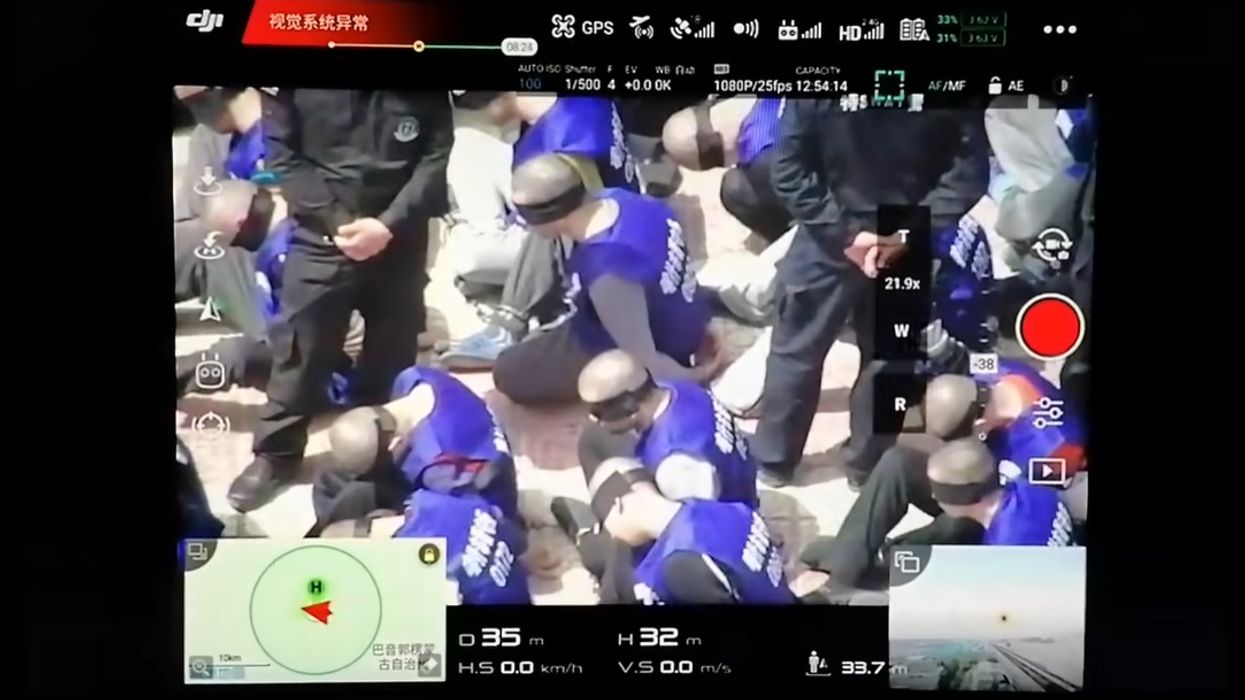 WATCH: Confronted with DISTURBING drone footage, Chinese ambassador still denies 'ethnic cleansing' in China