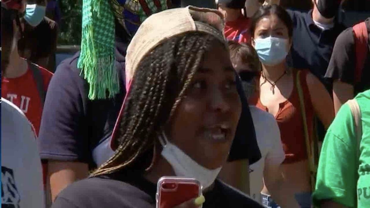 'Freedom fighter' wants Chicago cop fired who allegedly knocked her teeth out amid riot — but now her own actions and words are under scrutiny