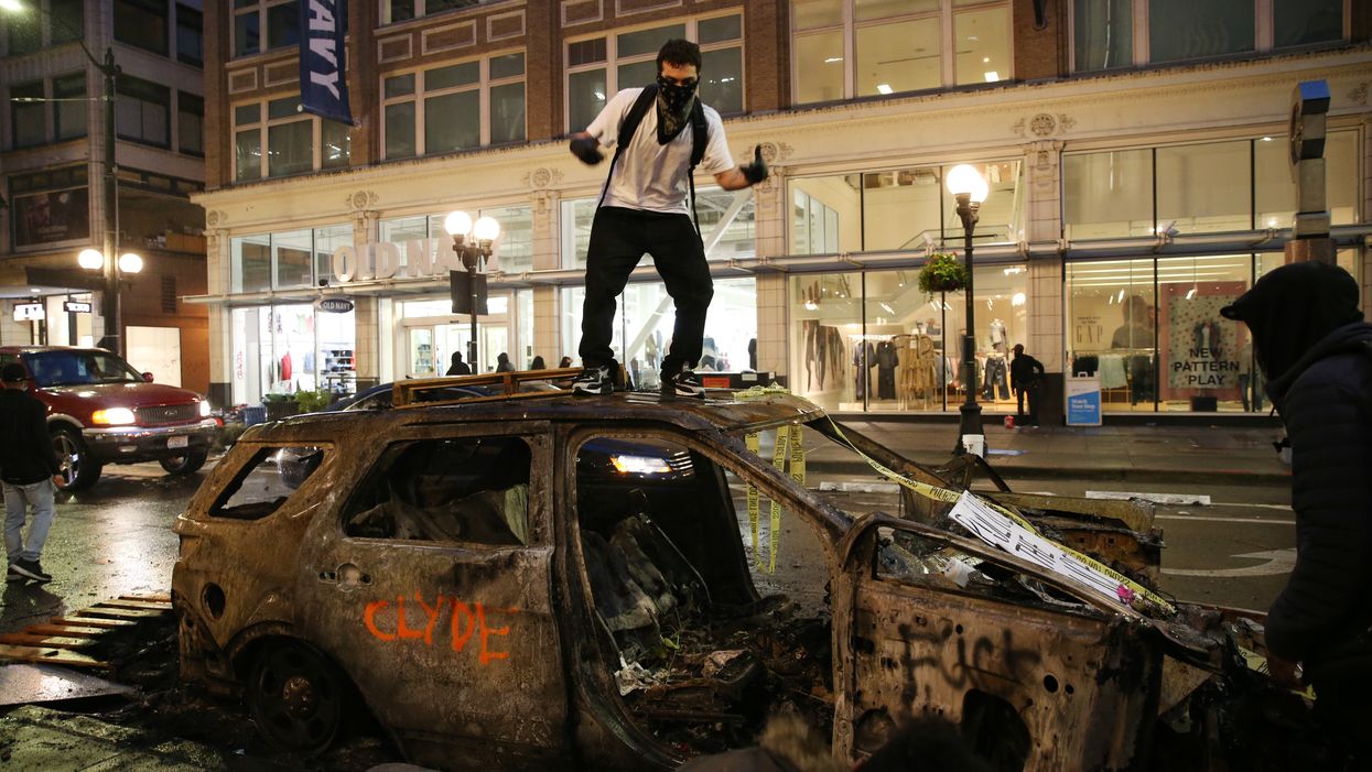 Rabid rioters burn justice center, apartment building in violent clashes: Media won't show 'full picture' because 'they don’t want you to realize Antifa' torched homes