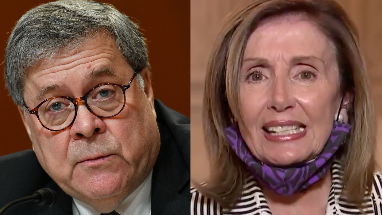Speaker Nancy Pelosi compares AG William Barr to a 'blob,' Trump 'henchman'