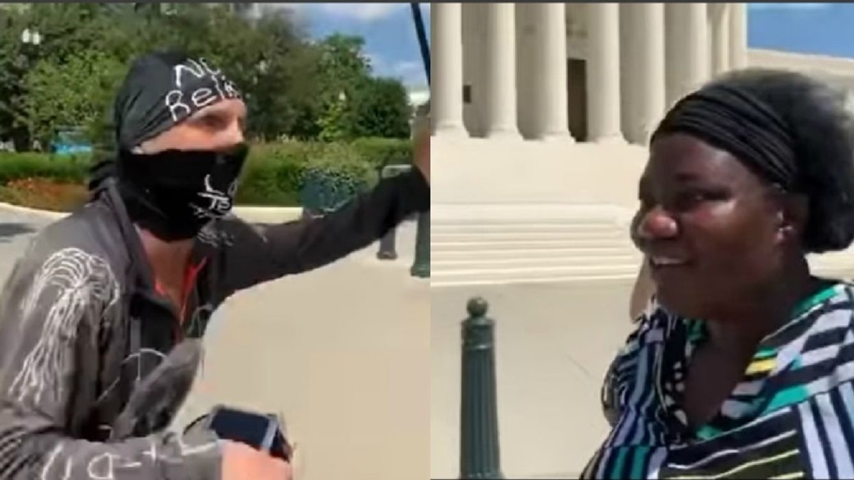 'I’m more black than you on the INSIDE': White BLM protester berates Black pro-hydroxychloroquine doctor