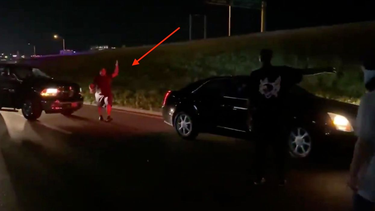 Black motorist erupts at BLM protesters blocking highway, forces them to move: 'Get the f*** out my way!'