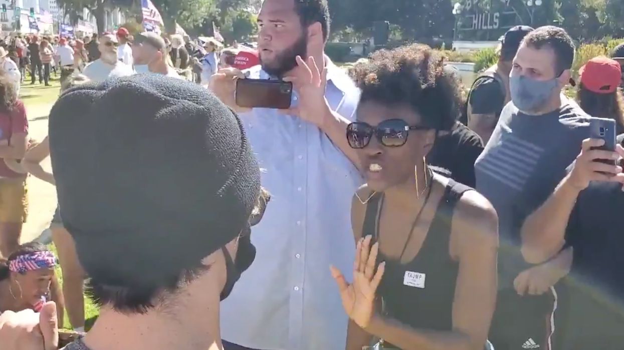 Black Trump-supporting activist for #WalkAway movement squares off with arrogant white Black Lives Matter protester: 'I don't need you to tell me my life matters'