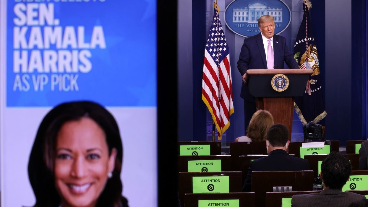 President Trump, VP Pence, and campaign react to Biden picking Kamala Harris as running mate
