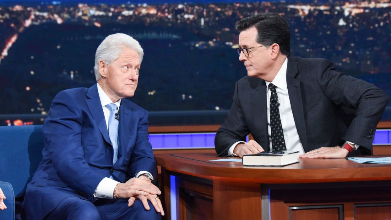 Stephen Colbert lets Bill Clinton have it after DNC speech lecture on Trump's Oval Office conduct