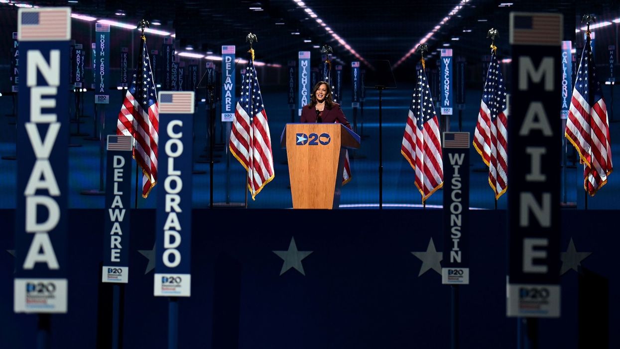Kamala Harris accepts Democratic vice presidential nomination