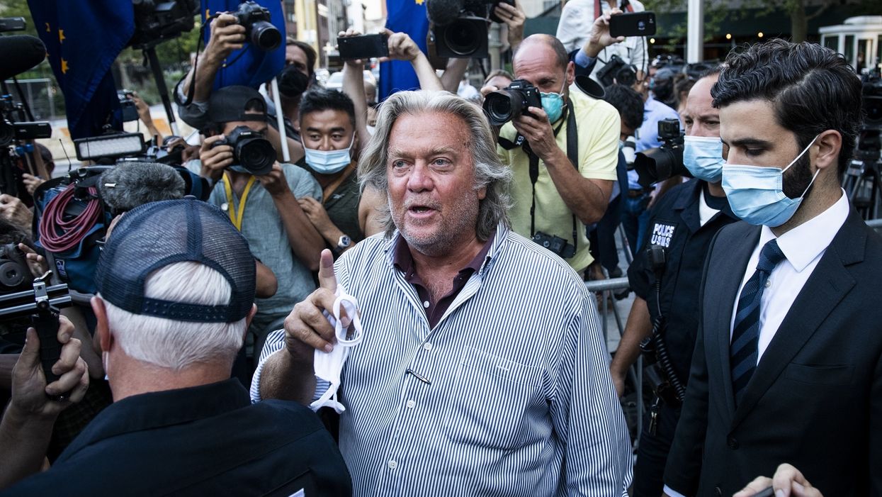 Steve Bannon says his federal indictment is 'a political hit job'