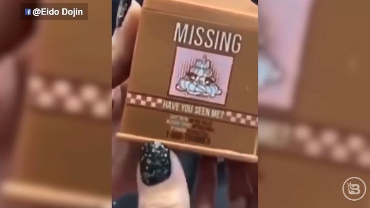 DISTURBING TREND: Popular children's toymaker sells milk carton with phone number to adult sex line
