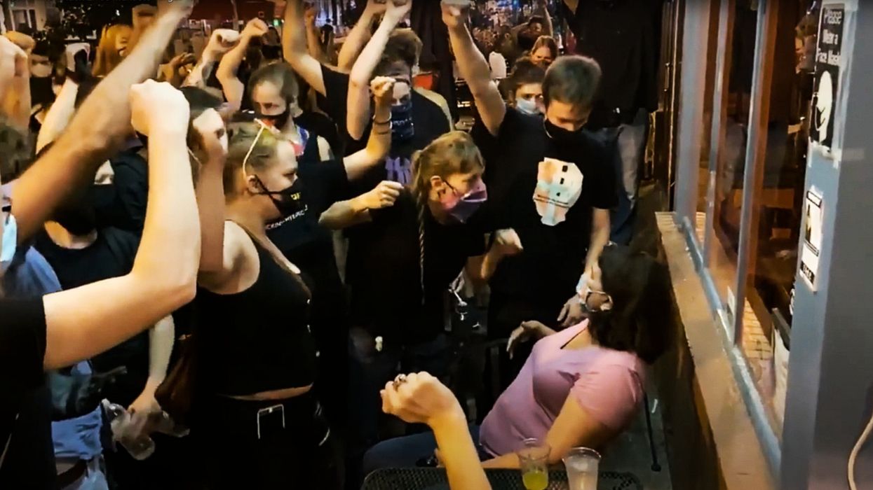 Mother of woman harassed by Black Lives Matter protesters says daughter refused to cave to mob pressure in raising clenched fist