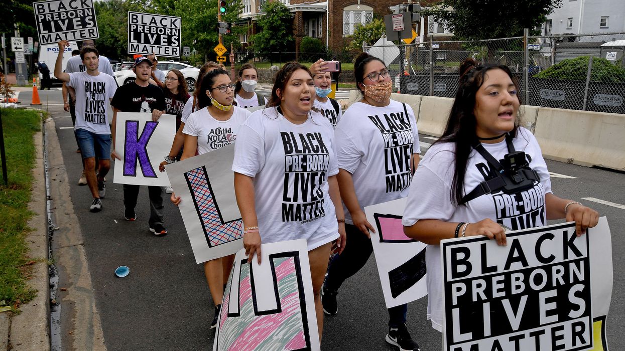 Pro-life activists converge on Baltimore Planned Parenthood, paint 'Black Preborn Lives Matter' on street outside