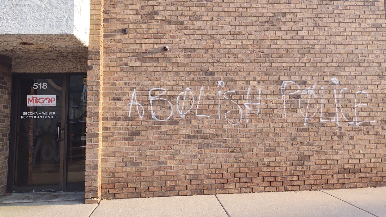 Michigan GOP headquarters vandalized with profanity-laced anti-cop hate messages
