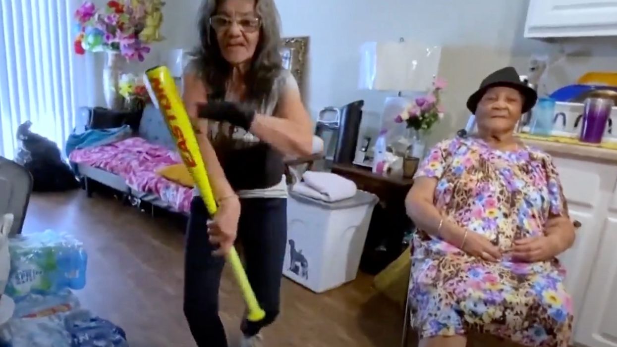 82-year-old woman saved from intruder attack by bat-wielding elderly neighbor with martial arts skills