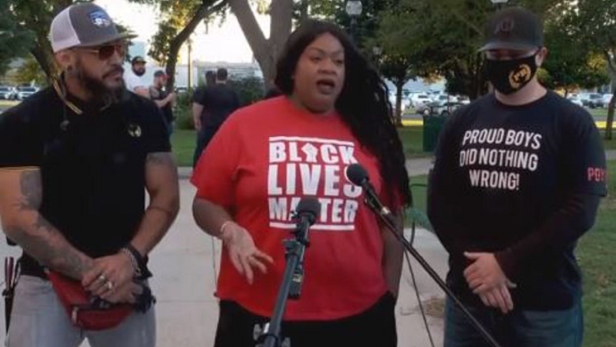 Utah BLM and Proud Boys leaders hold joint press conference calling for unity in America