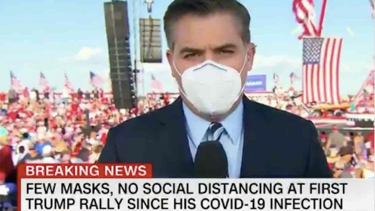 Jim Acosta just can't ignore 'CNN sucks!' chants at Trump rally — and hits back with gusto: 'What also sucks' is 'getting the coronavirus'