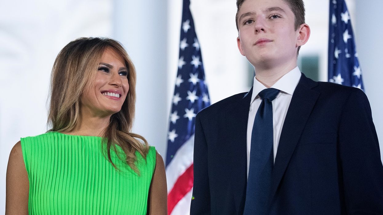 First lady Melania Trump reveals son Barron tested positive for COVID-19