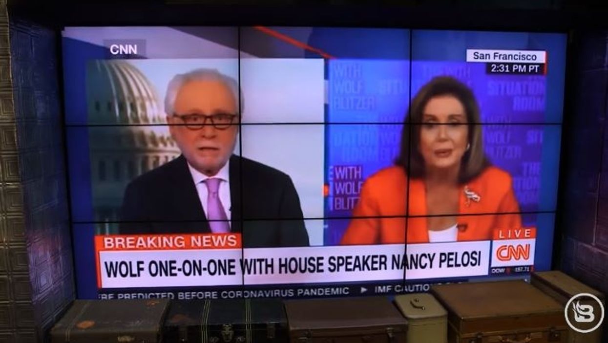 Nancy Pelosi LOST her composure during a live interview with Wolfe Blitzer